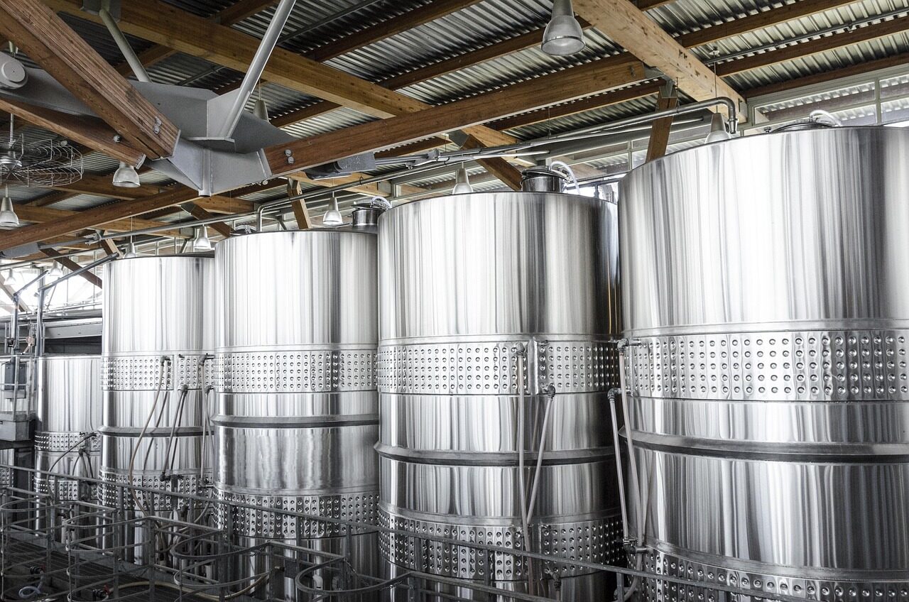 food-grade stainless steel tank